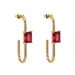 Women's Jewelry Zircon Earrings Ins Fashion Stainless Steel Earrings Geometric Versatile Earrings Accessories_ipsvogv.com
