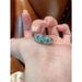 Sicily Island "Cold Wind Full Diamond Zircon Light Luxury Exquisite Unique Premium Blue Ring_ipsvogv.com