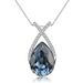 Full Body S Pure Silver Austrian Crystal Women's Necklace Pendant_ipsvogv.com