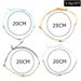 Simple And Fashionable Geometric Metal Inlaid Diamond Wax Thread Loose Bracelet Set Of Four Pieces_ipsvogv.com