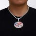 New Independence Day American Flag Alloy Pendant Hip Hop Cuban Chain Men's Necklace_ipsvogv.com