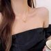 Fashionable Bow Titanium Steel Necklace With Female Niche Design, Internet Celebrity Accessories Simple Versatile, Light_ipsvogv.com