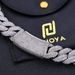 Men's Jewelry Hip Hop 18mm Three Row Diamond Bubble Cuban Chain Trend Jewelry Men's Zircon Necklace_ipsvogv.com