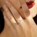 Hot sale six claw one carat diamond for female sterling silver Qixi Valentine's Day marriage proposal Mo Sangshi ring_ipsvogv.com