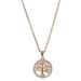 Jewelry Round Tree Of Life Pendant Necklace Simple Clavicle Alloy Women's Neck Chain_ipsvogv.com