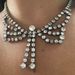 jewelry new rhinestone full diamond bow necklace elegant short clavicle chain necklace for women_ipsvogv.com