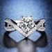 Kwai broadcast of Mo Sang stone for female Korean fashion classic crown ring_ipsvogv.com