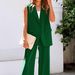 Women's Clothing vest suit with solid colours_ipsvogv.com