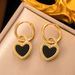 High End Double-sided Shell Heart-shaped Pendant Necklace With Korean Personality, Simple And Versatile Collarbone Chain_ipsvogv.com