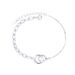 Women's Jewelry Interlocking Bracelet Ins Niche Design 925 Sterling Silver High End Girlfriend Geometric Circle Hand Jewelry_ipsvogv.com