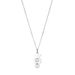 304 Stainless Steel Bear Necklace Black And White Double Beads Women's Stainless Steel Bear Earrings_ipsvogv.com