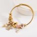 New Personalized Trendy Beaded Stainless Steel For Women With Diamond Encrusted Little Bear Crown Pendant, Internet_ipsvogv.com