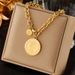 Fashion Personality Retro Portrait Round Brand Titanium Steel Pendant Chain Advand Temperament Cold Wind Simple_ipsvogv.com