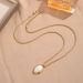 Meichen French Natural White Fritillaria Necklace For Women With Light Luxury And High Grade Sense, Non Fading Collar_ipsvogv.com