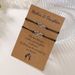 New Mother's Day Bracelet Creative Personality Woven Metal 8 Character Love Card Bracelet 2 Piece Set_ipsvogv.com