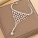 Women’s Jewelry Set Fashion Fashion Accessories Personalized Grid Rhinestone Finger Bracelet Fashion Temperament Full Diamond Accessories_ipsvogv.com