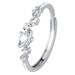 S999 Pure Silver Planet Travel Couple Ring Versatile Light Luxury Couple Ring Zircon Ring Opening Adjustable_ipsvogv.com