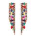 Long diamond glass earrings, high end earrings catwalk style, Cute Earrings_ipsvogv.com