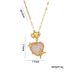 Hot sale cold style necklace female hip hop trendy cool temperament high-grade peach heart clavicle chain love pendant_ipsvogv.com