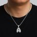 Hip Hop 26 English Rap Fashion Fat Letter Pendant, Unisex Necklace_ipsvogv.com