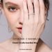 Trendy internet celebrity Instagram style ring, female Mosang stone, niche high-end feeling, pure silver seven star row_ipsvogv.com