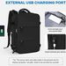 Large capacity men's and women's travel and leisure backpack 15.6 inch computer backpack USB independent shoe compartment waterproof_ipsvogv.com