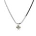 Four Leaf Clover Cross Colored Mother Of Pearl Pendant Autumn And Winter Unisex Simple High End Titanium Steel Sweater Necklace_ipsvogv.com