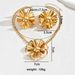 Simple, fashionable, light luxury flower exaggerated female personality, earrings with niche design, versatile necklace_ipsvogv.com