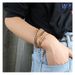Simple Round Bead Gold Knotted Bracelet Personality Ins Style Multi Layer Bracelet_ipsvogv.com