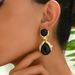 Unisex Geometric Earrings High End Niche Inlaid Pearl Design Earrings For Women Light Luxury And Versatile Water Drop Earrings_ipsvogv.com