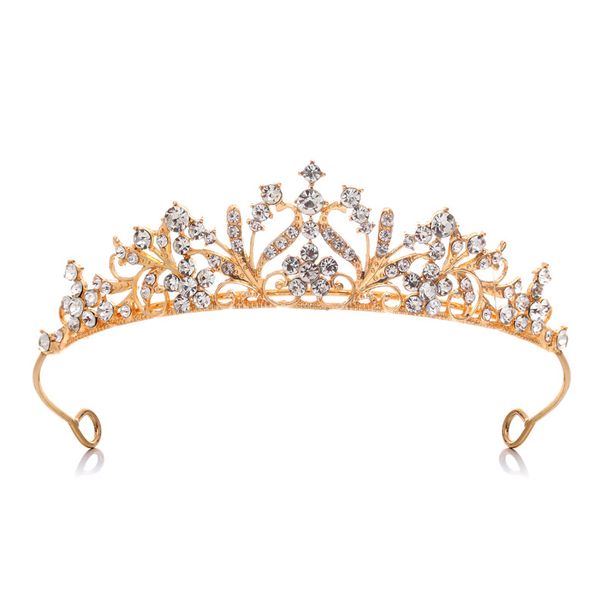 Crystal Diamond Bridal Wedding Evening Party Headdress Wedding Headband Hair Accessories Performance Head Crown Car Show Crown_ipsvogv.com
