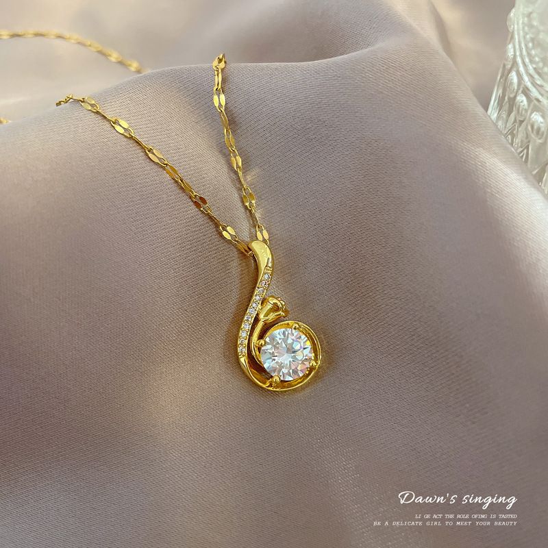 】 Xintiange 【 Personalized Fashion Light Luxury Temperament Gorgeous Full Diamond Necklace Women's Versatile Clavicle 【 】_ipsvogv.com