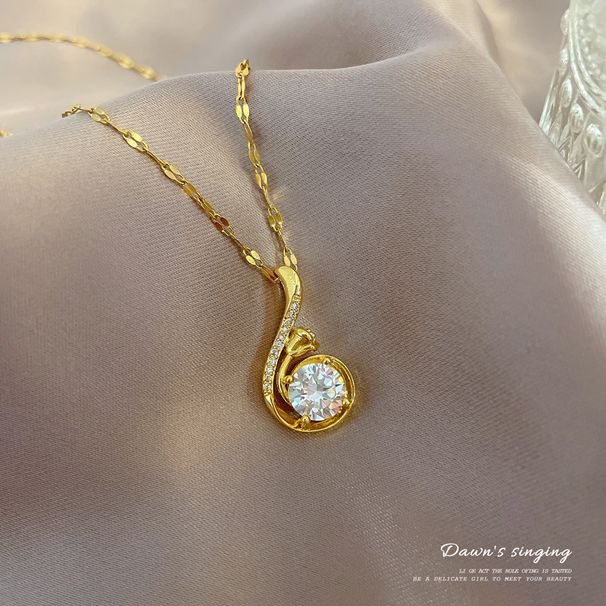 】 Xintiange 【 Personalized Fashion Light Luxury Temperament Gorgeous Full Diamond Necklace Women's Versatile Clavicle 【 】_ipsvogv.com