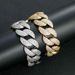 Men’s Jewelry Set Fashion Hip Hop Bracelet 22mm Wide Bubble Cuban Chain 5 Row Diamond Personality Domineering Trendy Zircon Men's Bracelet_ipsvogv.com