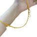 Pure Copper Gold-Plated Tassel Lace Chain Clavicle Necklace Women, Exquisite Sweet Style Mesh Bell Choker, Gift For_ipsvogv.com