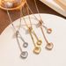 Instagram Style Jewelry Roman Digital Circular Ring True Shell Love Titanium Steel Gold Mother Of Pearl Necklace Female_ipsvogv.com