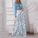 Women's clothing new printed casual suit lapel sexy strap shirt high waist wide leg pants two piece suit_ipsvogv.com
