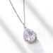 water Drop Ice Flower Cut High Carbon Diamond Pendant S925 Silver Inlaid Full Diamond Colored Gemstone Pendant Atmosphere Light Luxury_ipsvogv.com