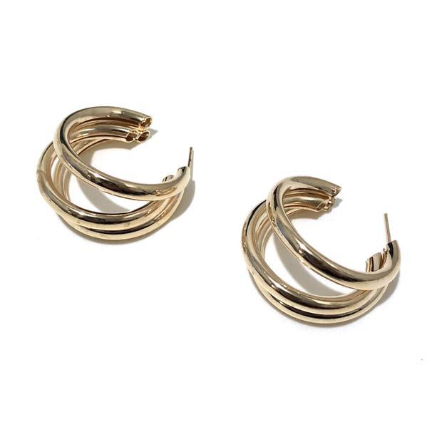 Fashion Geometric Plating Metal No Inlaid Earrings Ear Studs_ipsvogv.com