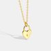 Women's Jewelry Love Necklace Gold Diamond Heart Shaped Lock Necklace Personalized Jewelry_ipsvogv.com
