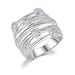 Fashion jewelry flower shaped women's rings platinum plated zircon_ipsvogv.com