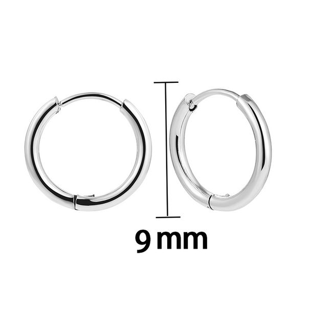 Women’s Jewelry Set Fashionr Supply Retro Fashion Simple Stainless Steel Ear Buckle Versatile Round Hoop Earrings Earrings_ipsvogv.com