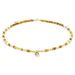 3 Cm Yellow Amber Zircon Shell Jute Natural Stone Bracelet Necklace Niche Ins Maillard Style_ipsvogv.com