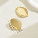 Fashionable and luxurious women's metal niche fan-shaped leaves, versatile design, earrings, geometric earrings_ipsvogv.com