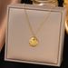 Korean Style Sun Women, Light Luxury Niche, Titanium Steel Golden Collarbone Chain, Personality And Temperament,_ipsvogv.com