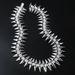 Hip hop diamond studded men's motorcycle chain domineering personality, tapered rivet necklace, bracelet accessory_ipsvogv.com