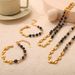 Middle Ancient Style, Niche Personality, Elegant Jewelry, Natural Stone Bead Splicing, Pig Nose Design, Titanium Steel_ipsvogv.com