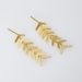 Elegant Simple Golden Retro Fishbone Zircon Geometric Sterling Silver Gold Plated Earrings Women's New Fashionable_ipsvogv.com