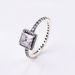 Women's Jewelry White Copper Ring Square Zircon Ring Personality Creative Ring_ipsvogv.com