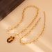 Fashion Geometric Leopard Print OT Buckle Accessories, Sweet And Cool Personalized Metal Chain Accessories Set_ipsvogv.com